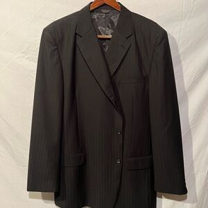 Martino Uomo Moda Men’s Pinstriped Suit Jacket